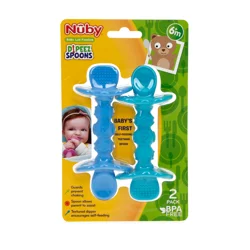 Nuby Dipeez 6m+ Silicone Spoon & Dipper 1 ea
