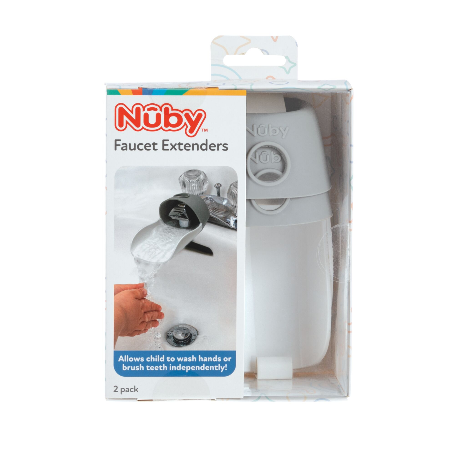 slide 1 of 4, Nuby Faucet Extenders, 2pk, 2 ct