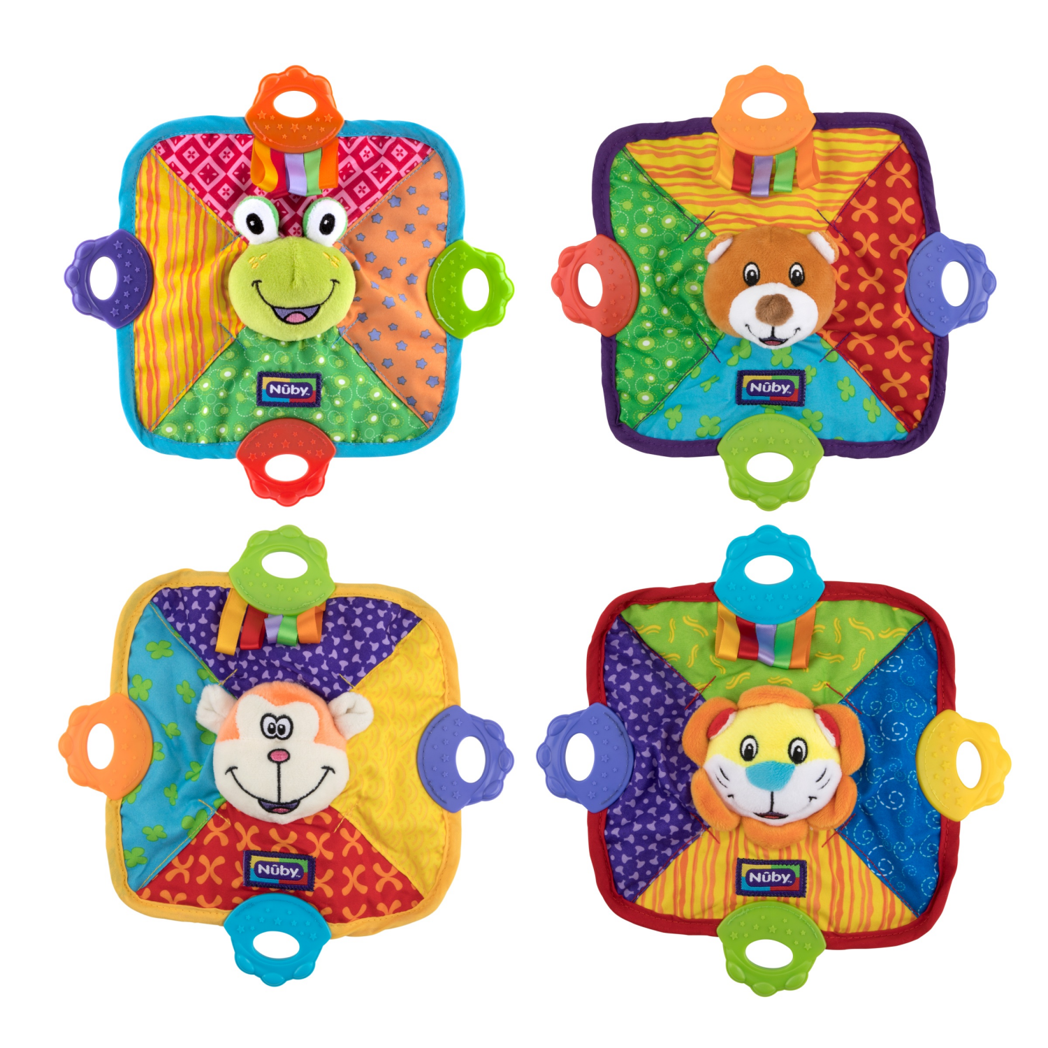 slide 3 of 6, Nuby Teething Blankie, 1 ct