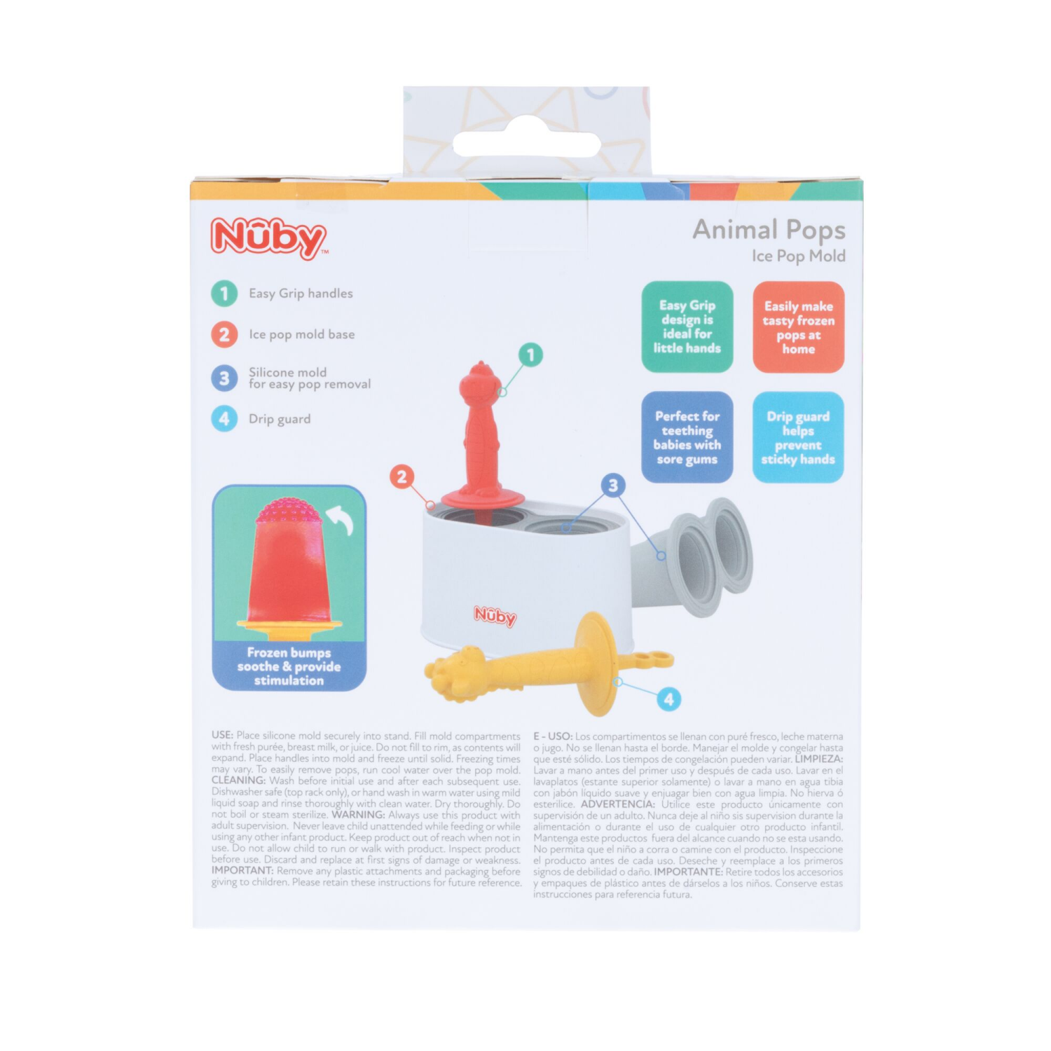 slide 2 of 7, Nuby Animal Popsicle Tray, 2 ct