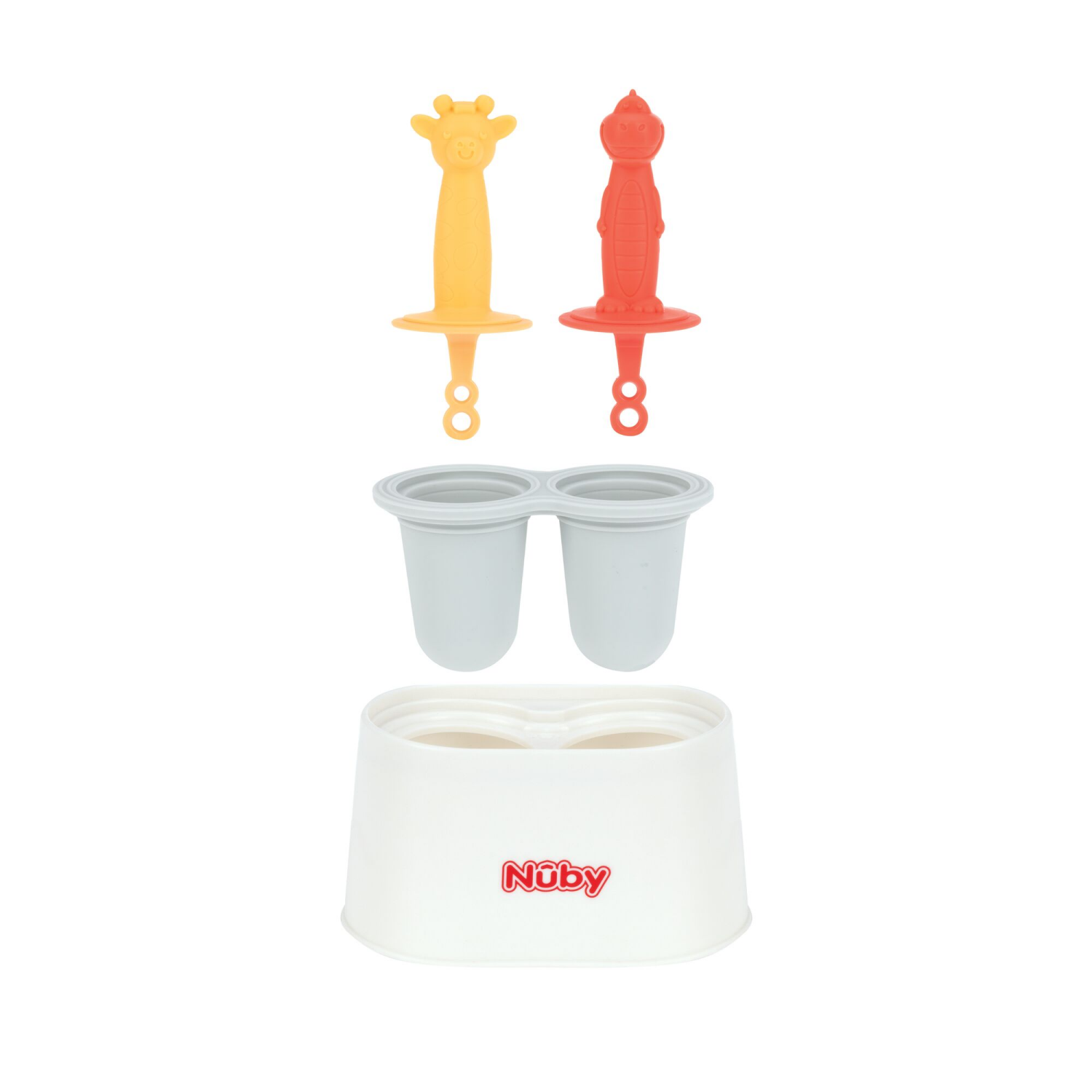 slide 7 of 7, Nuby Animal Popsicle Tray, 2 ct