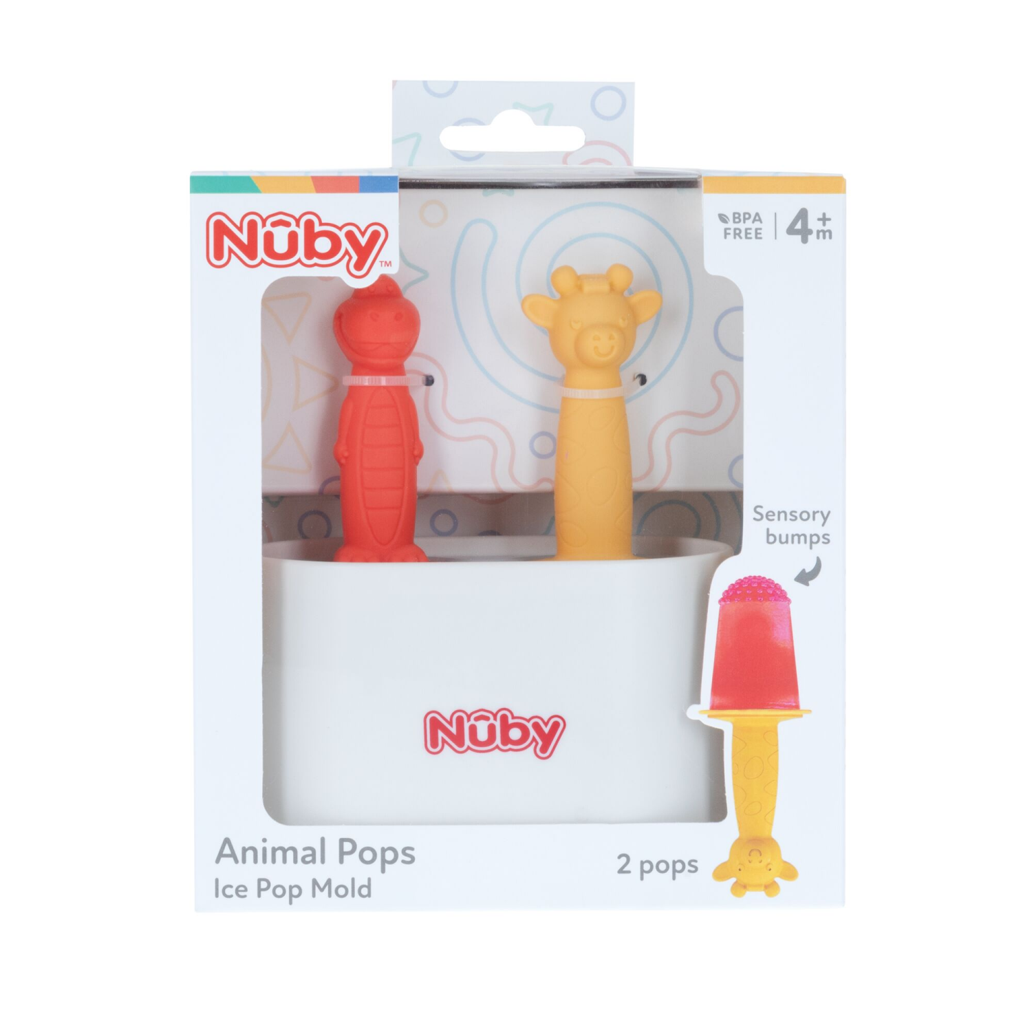 slide 1 of 7, Nuby Animal Popsicle Tray, 2 ct