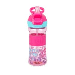 Nuby Thirsty Kids Flip-It Pink Hearts