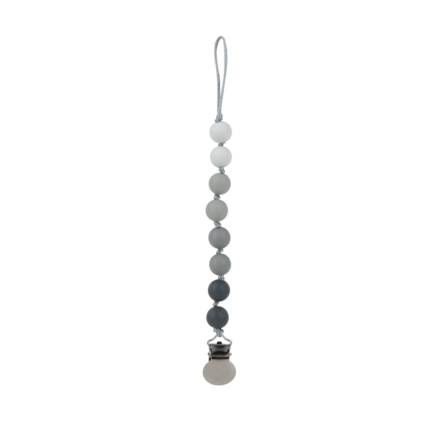 slide 3 of 4, Nuby Silicone Beaded Pacifinder - Gray, 1 ct