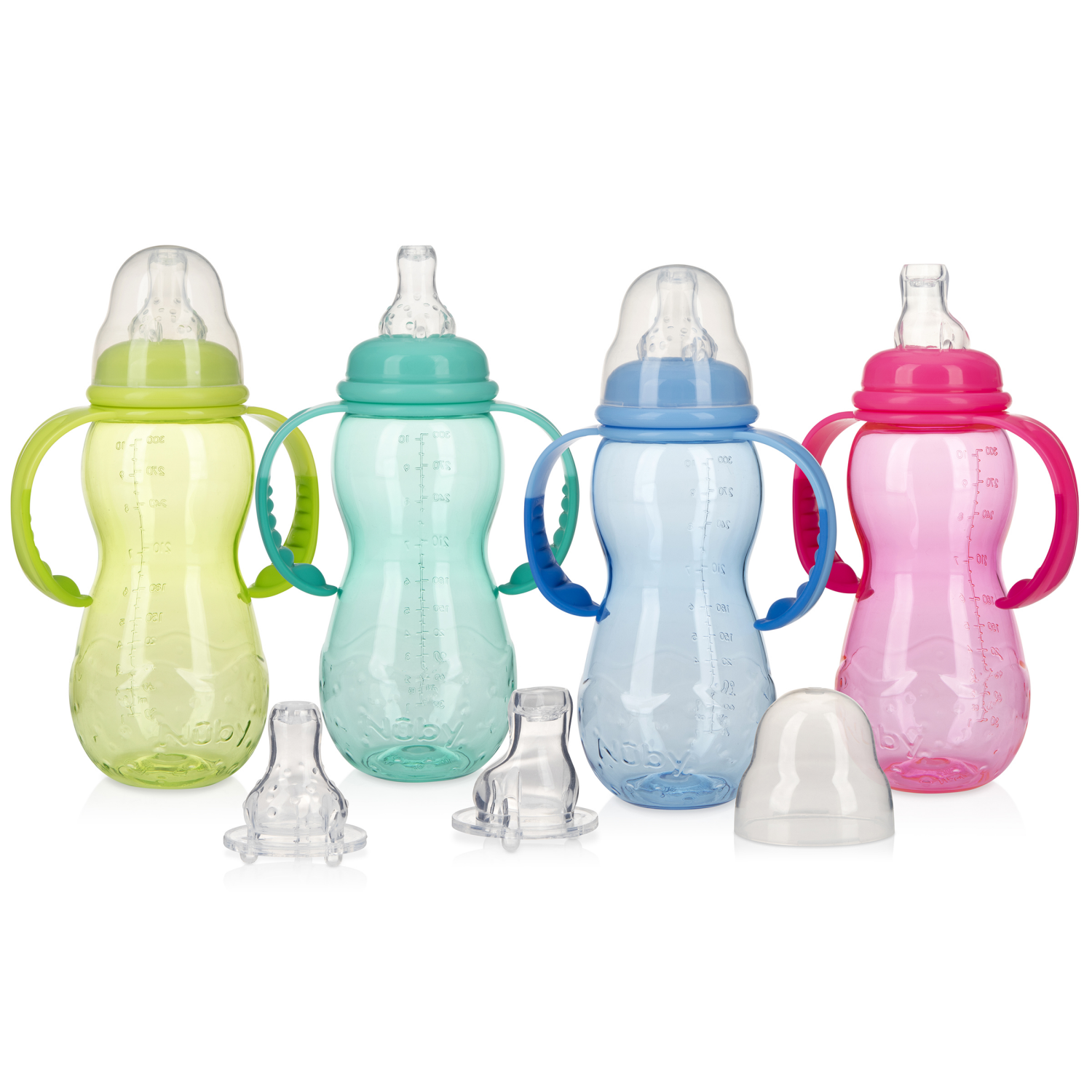slide 2 of 2, Nuby 3 Stage Tritan Bottle To Cup, 10 oz