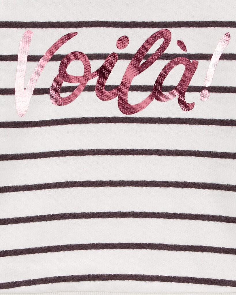 slide 2 of 3, Carter's Toddler Striped French Terry Long-Sleeve Pullover Multi 3T, 1 ct