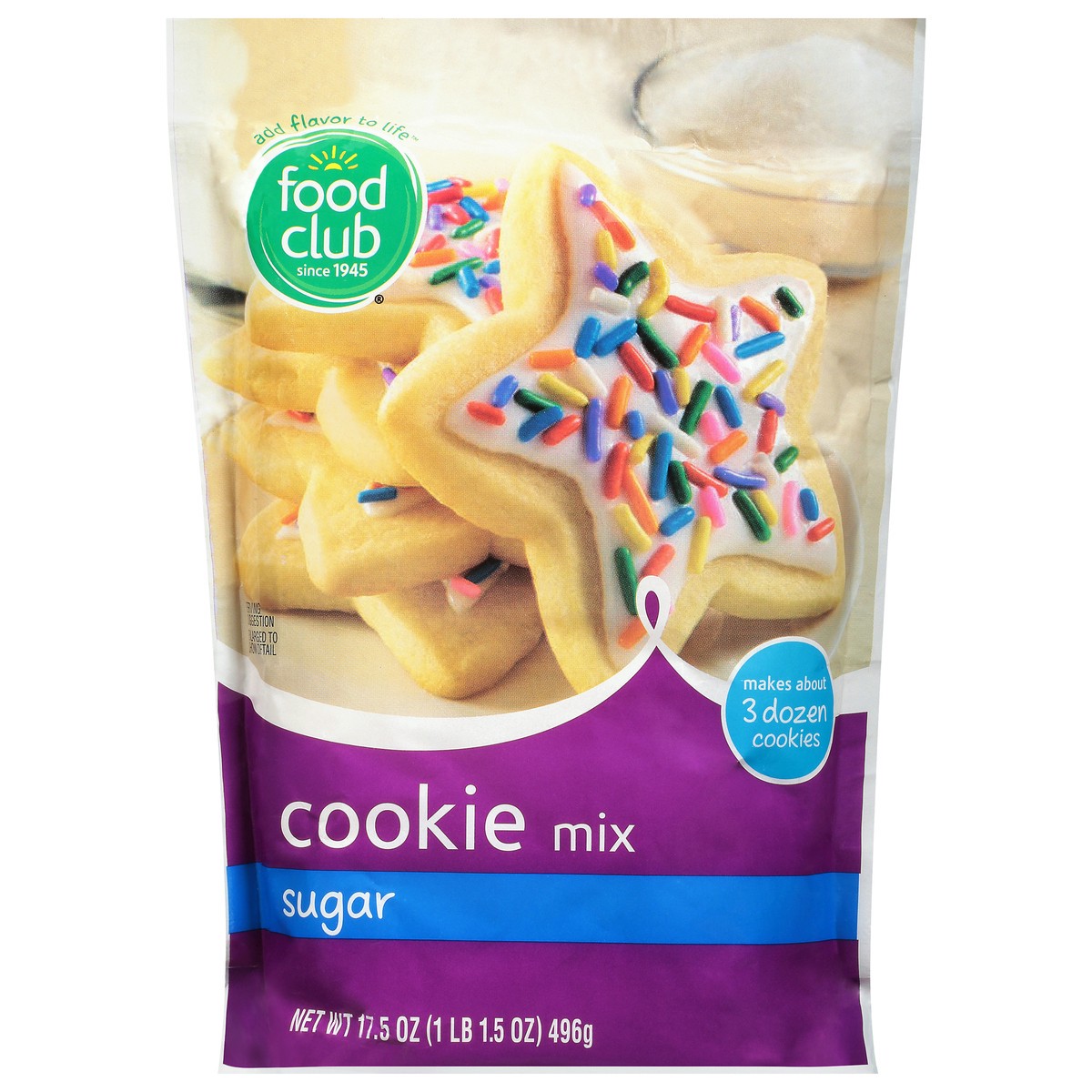 slide 1 of 1, Food Club Sugar Cookie Mix, 17.5 oz