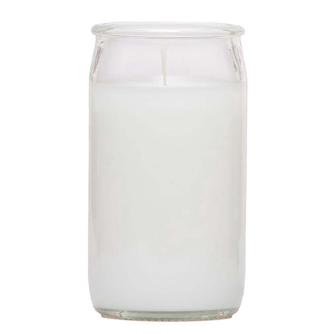 slide 1 of 1, Reed Candle 4 Inch Clear Glass White Candle, 3 ct