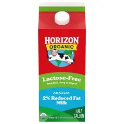Horizon Organic 2% Reduced Fat Lactose-Free Milk - 0.5gal