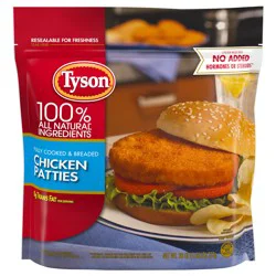 Tyson Fully Cooked Frozen Breaded Chicken Patties