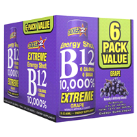 slide 7 of 13, Stacker 2 B12 10,000% Energy Shots Grape flavor - 6 ct, 6 ct