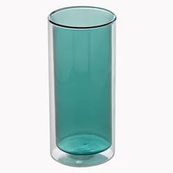 Double Wall Highball Glass, Teal, 16 Oz.
