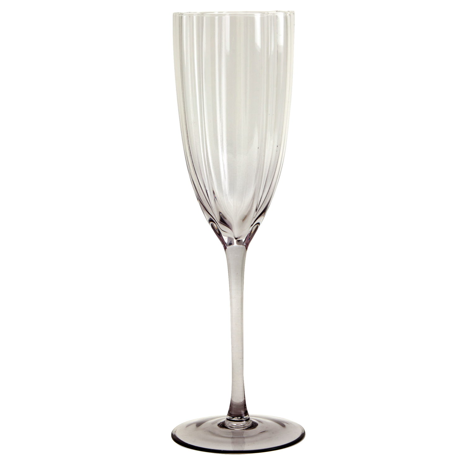 slide 1 of 1, Scalloped Champagne Glass, Smoke, 11 Oz., 11 oz