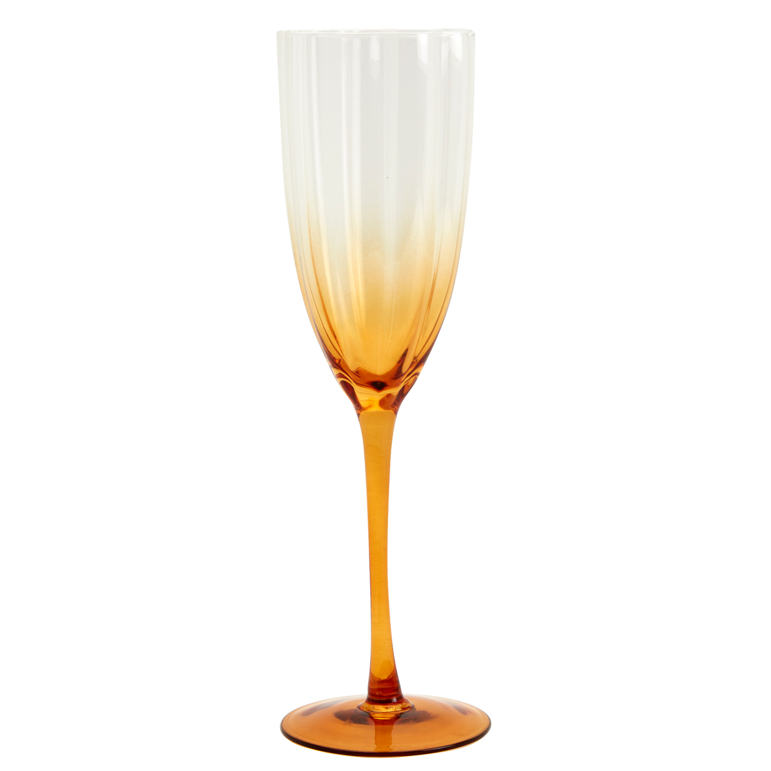slide 1 of 1, Scalloped Champagne Glass, Amber, 11 Oz., 11 oz