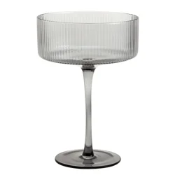 Ridge Coupe Glass, Smoke, 13.5 Oz.