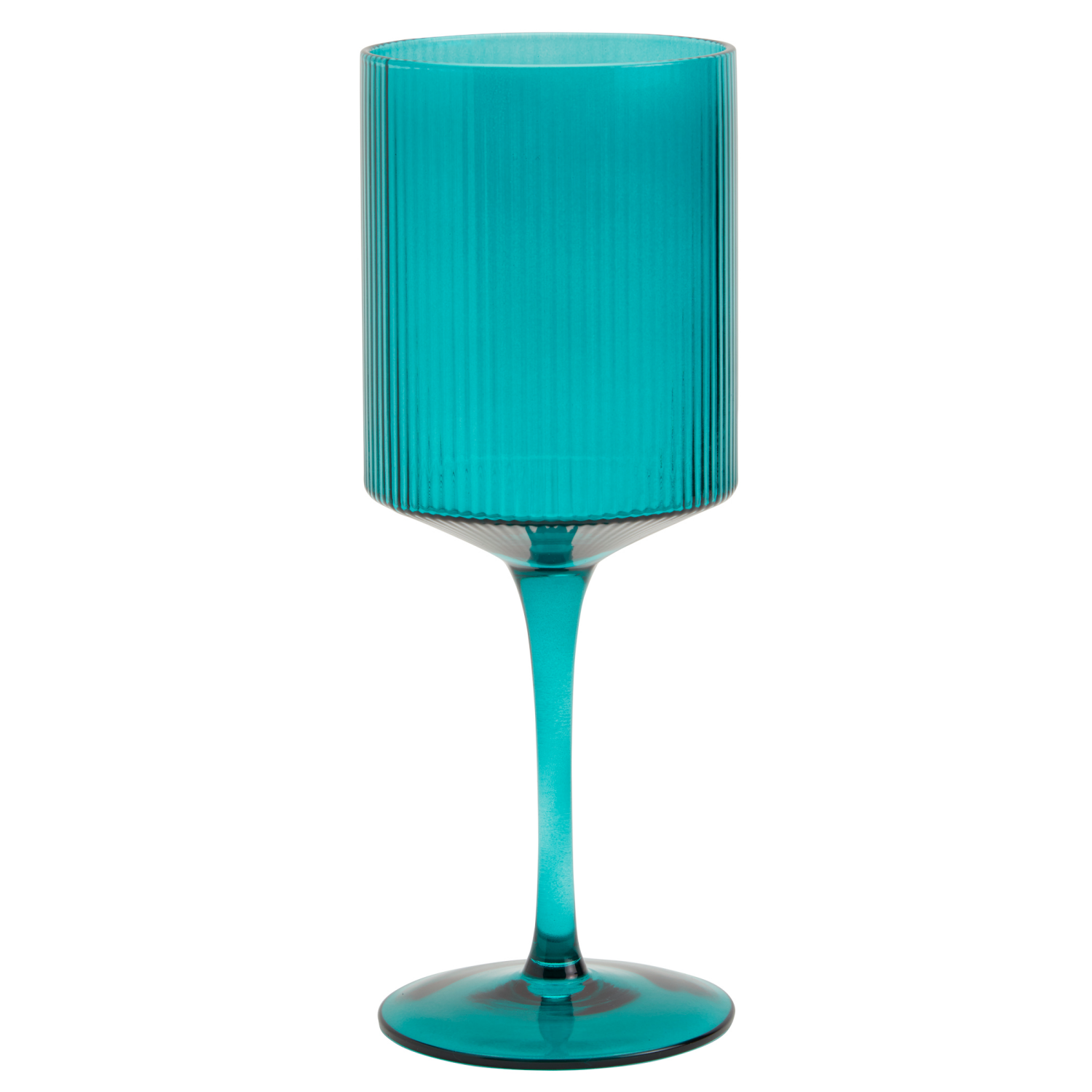 slide 1 of 1, Ridge Wine Glass, Teal, 13.5 Oz., 13.5 oz