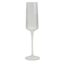 Ridge Champagne Glass, Clear, 7.8 Oz.