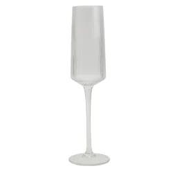Ridge Champagne Glass, Clear, 7.8 Oz.