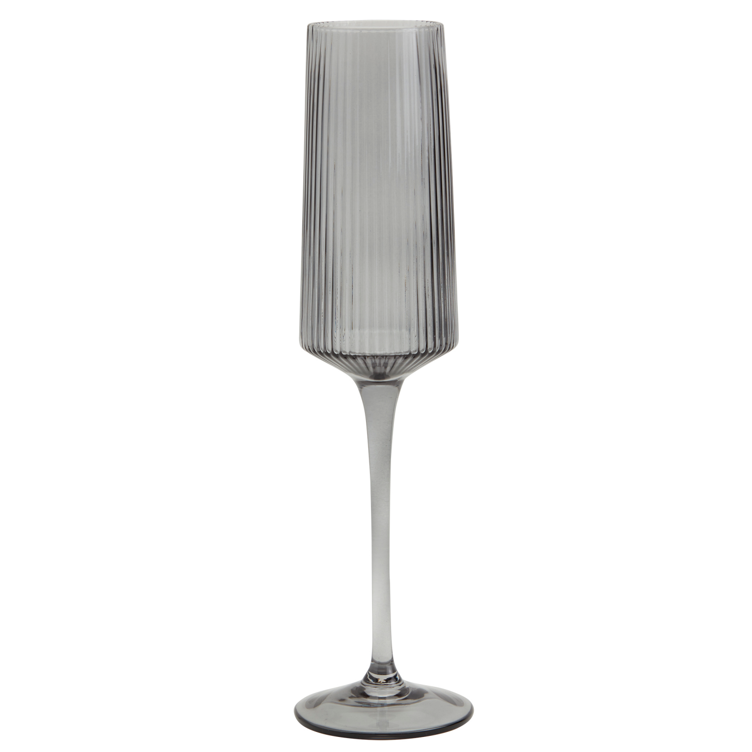 slide 1 of 1, Ridge Champagne Glass, Smoke, 7.8 Oz., 7.8 oz