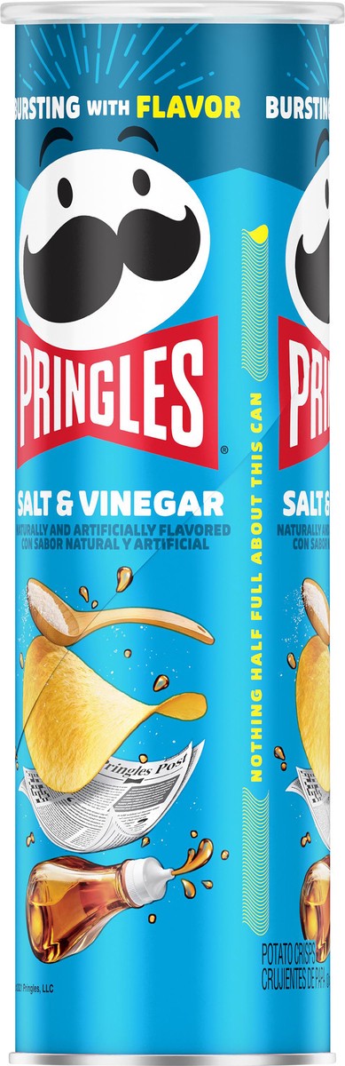 slide 3 of 8, Pringles Salt & Vinegar Potato Crisps 5.5 oz, 5.5 oz