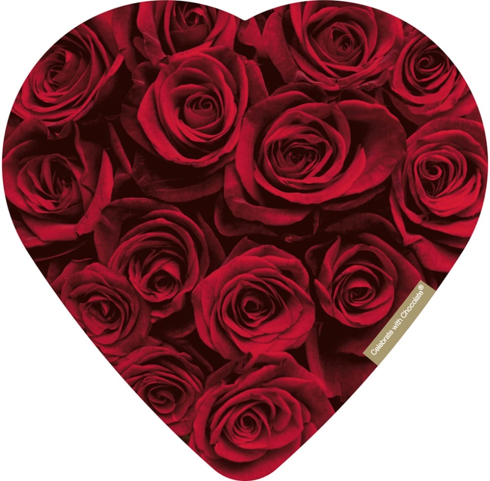 slide 1 of 1, Elmer Chocolate Rose Bouquet Heart Box, 3.2 oz