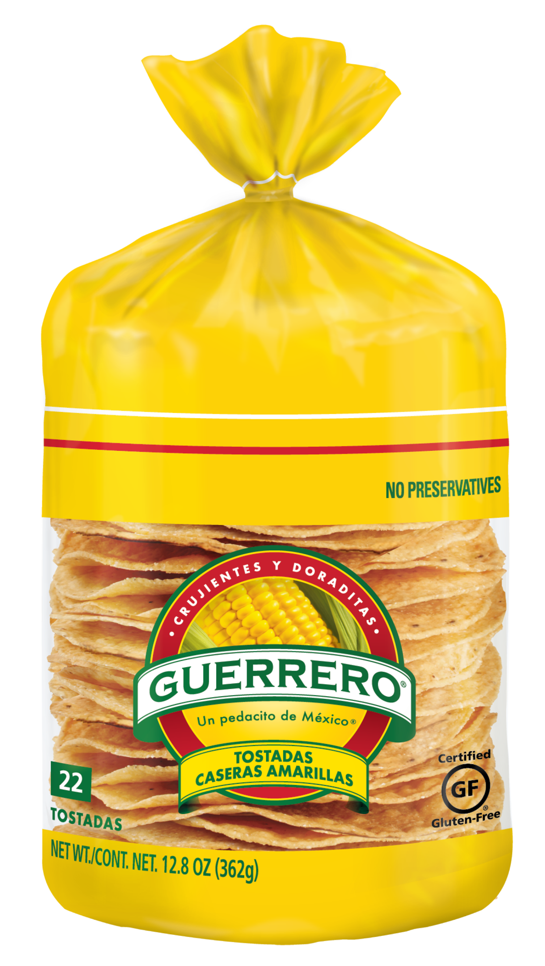 slide 1 of 2, Guerrero Tostadas Caseras Amarilas, 22 ct