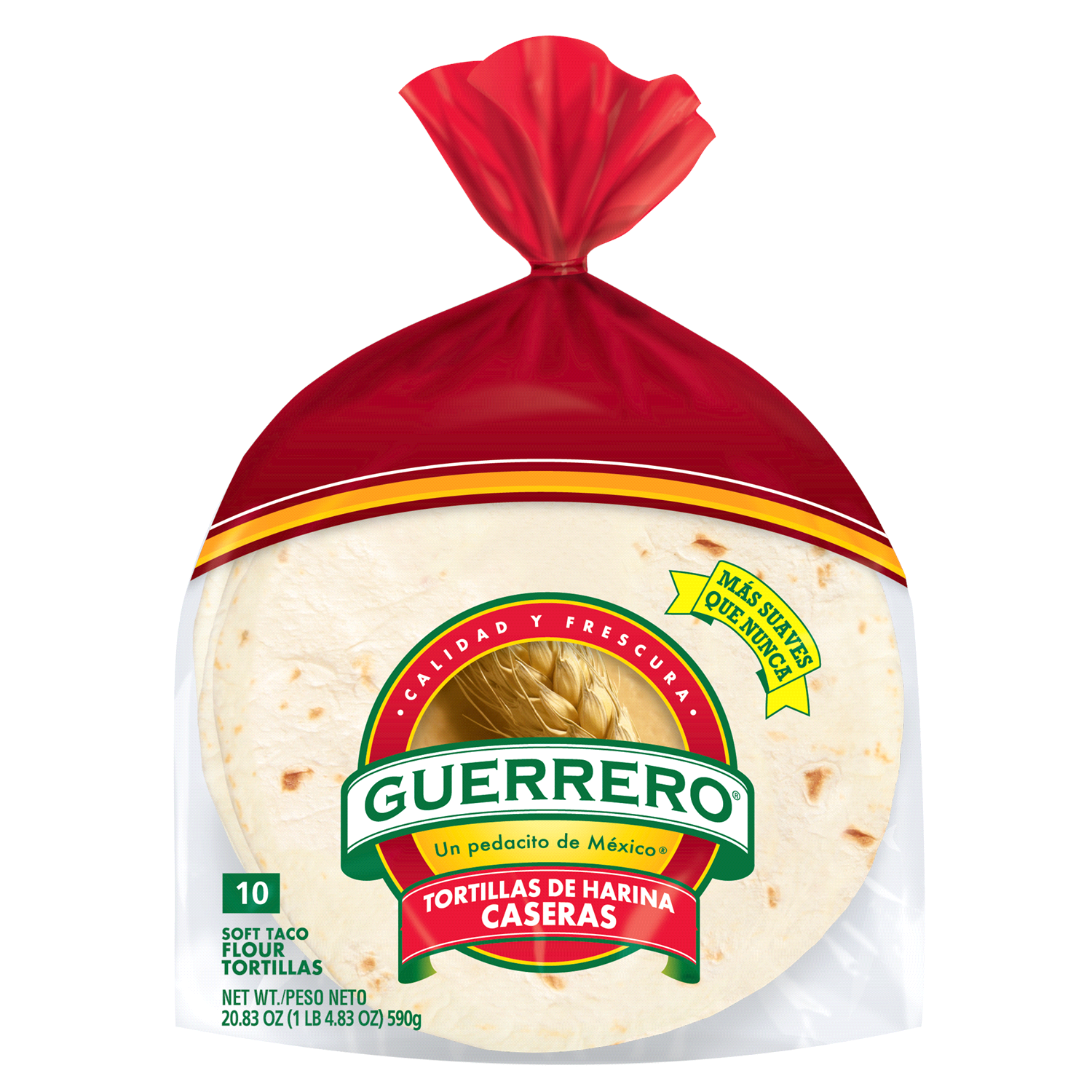 slide 1 of 2, Guerrero Soft Taco Flour Tortillas 10 ea, 10 ct