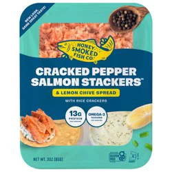 Honey Smoked Fish Co. Honey Smoked Stackers Cracked Pepper - 3 oz