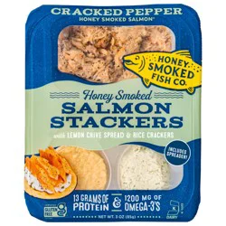 Honey Smoked Fish Co. Honey Smoked Stackers Cracked Pepper - 3 oz