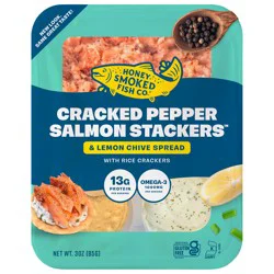 Honey Smoked Fish Co. Honey Smoked Stackers Cracked Pepper - 3 oz
