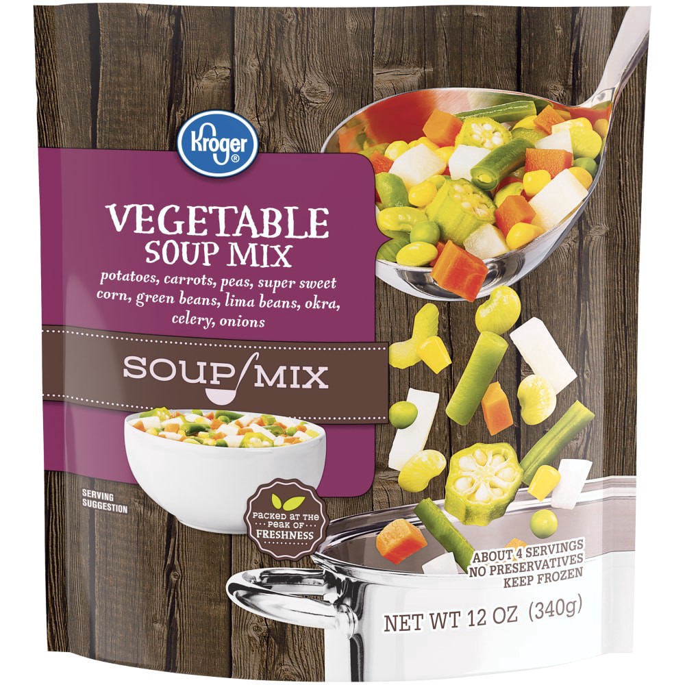 slide 3 of 3, Kroger Vegetable Soup Mix, 12 oz