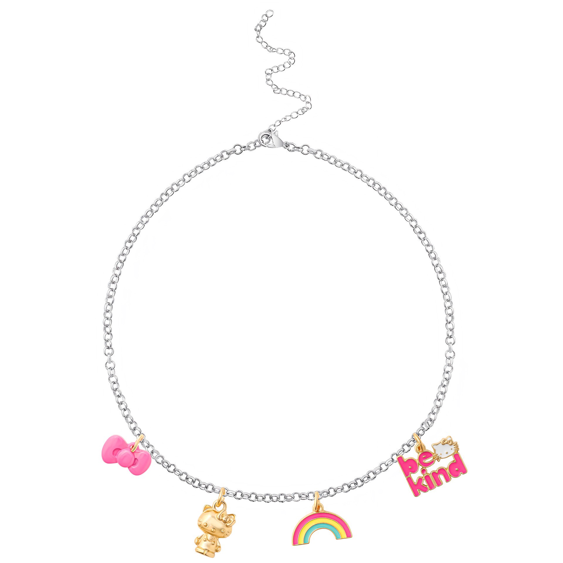 slide 3 of 3, Hello Kitty Be Kind Charm Enamel Set, 0.63 in x 0.71 in x 0.06 in