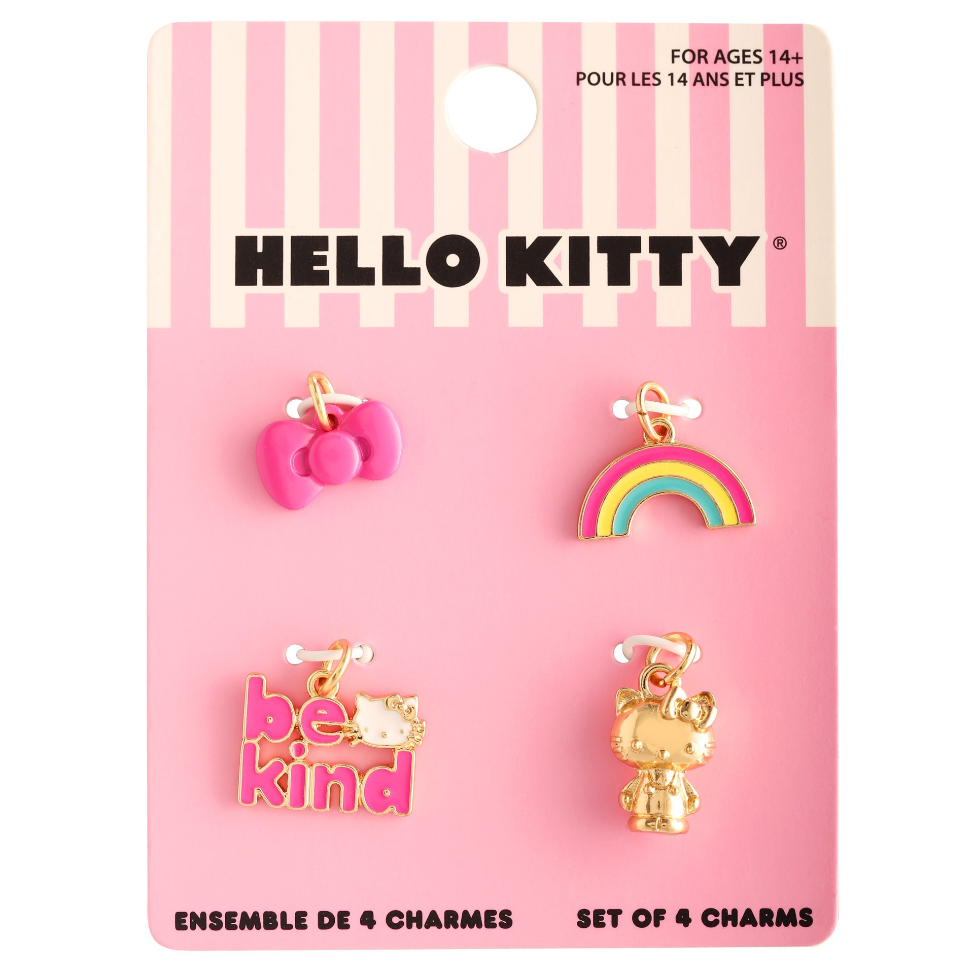 slide 2 of 3, Hello Kitty Be Kind Charm Enamel Set, 0.63 in x 0.71 in x 0.06 in
