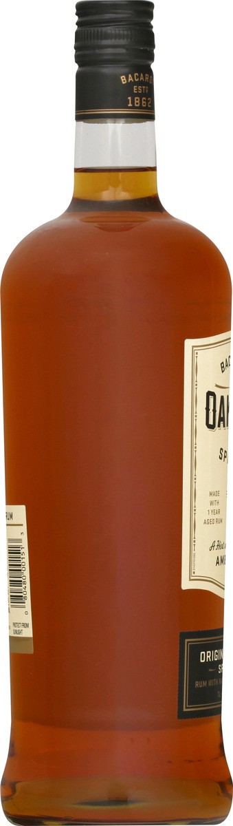slide 4 of 6, Bacardi Oakheart Rum Spiced, 1 lt, 1 liter