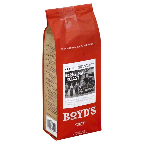 slide 1 of 6, Boyd's Coffee, Ground, Original Roast, 12 oz