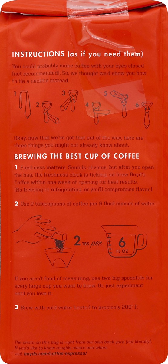 slide 6 of 6, Boyd's Coffee, Ground, Original Roast, 12 oz