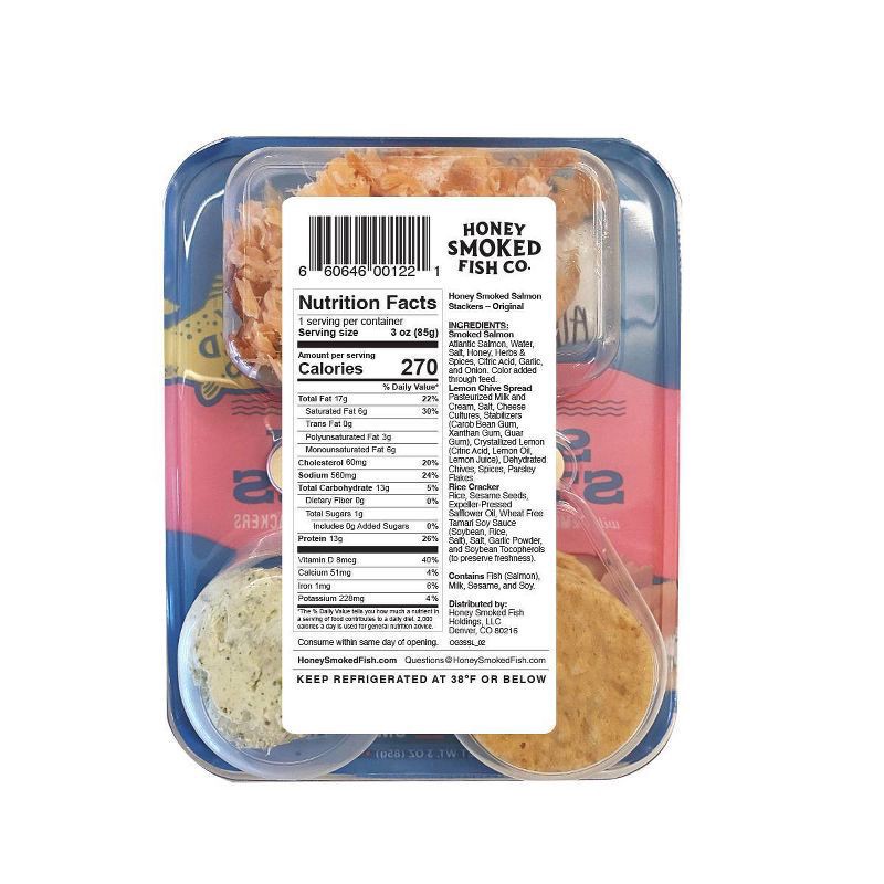slide 5 of 5, Honey Smoked Fish Co. Honey Smoked Stackers Original, 3 oz