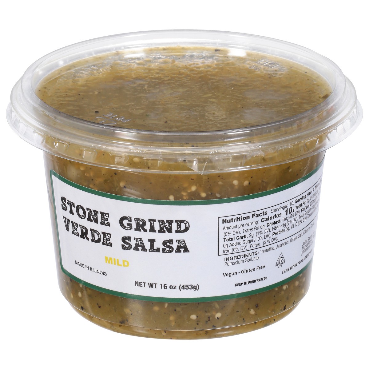 slide 11 of 14, Jaffa Salads Mild Stone Grind Verde Salsa 16 oz, 16 oz