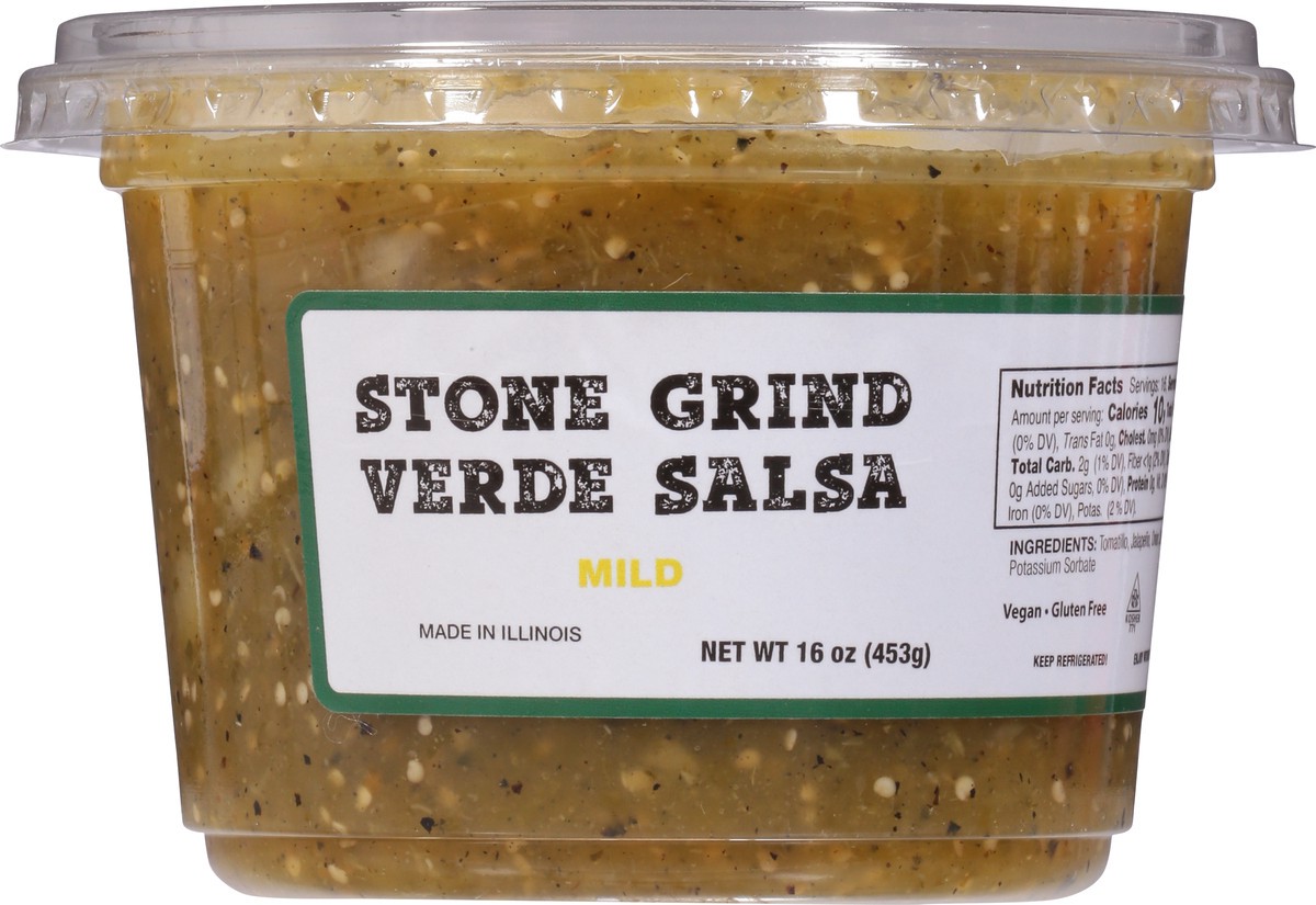 slide 9 of 14, Jaffa Salads Mild Stone Grind Verde Salsa 16 oz, 16 oz