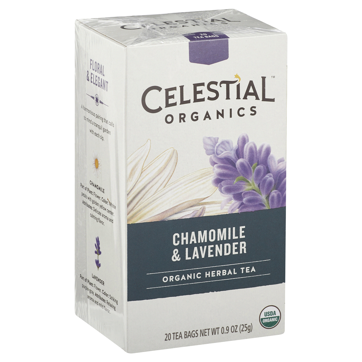 slide 4 of 7, Celestial Seasonings Tea Herbal Chamomile Lavender Organic, 20 ct