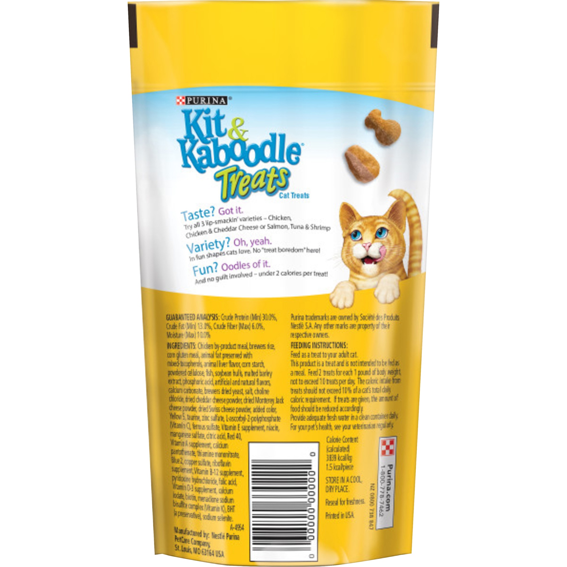 slide 2 of 6, Purina Kit & Kaboodle Chicken & Cheddar Cat Treats, 4 oz