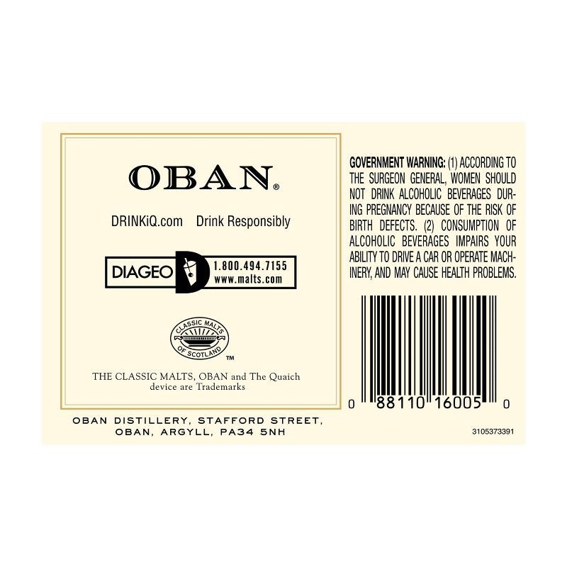 slide 4 of 10, Oban 14yr Scotch Whisky - 750ml Bottle, 750 ml