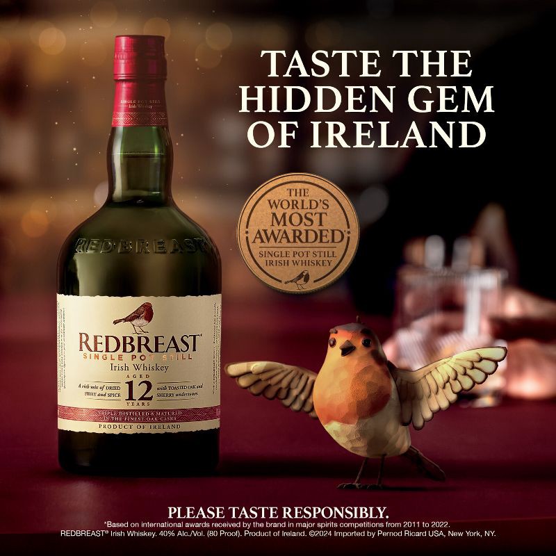 slide 8 of 8, Redbreast 12yr Whiskey - 750ml Bottle, 750 ml