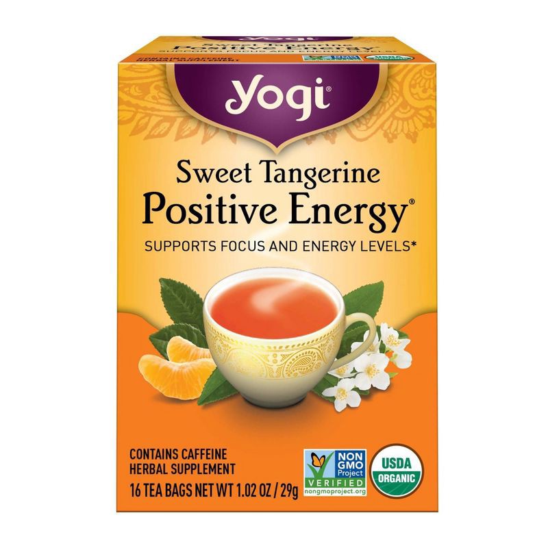 slide 9 of 9, Yogi Tea - Sweet Tangerine Positive Energy Tea - 16ct, 16 ct