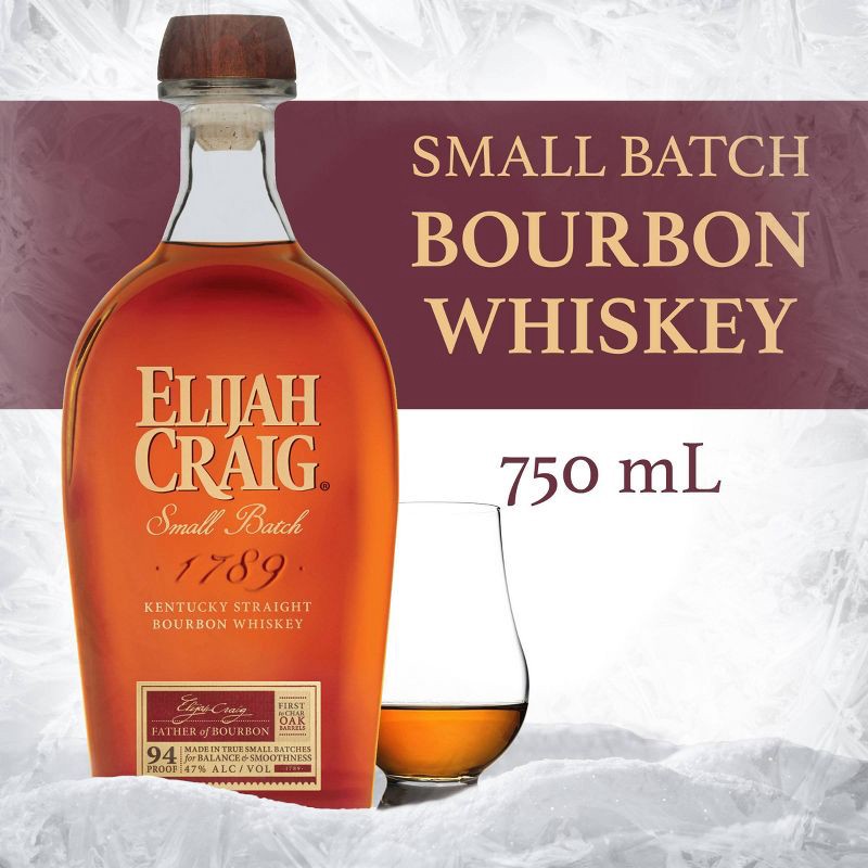 slide 4 of 9, Elijah Craig Small Batch Bourbon Whiskey - 750ml Bottle, 750 ml