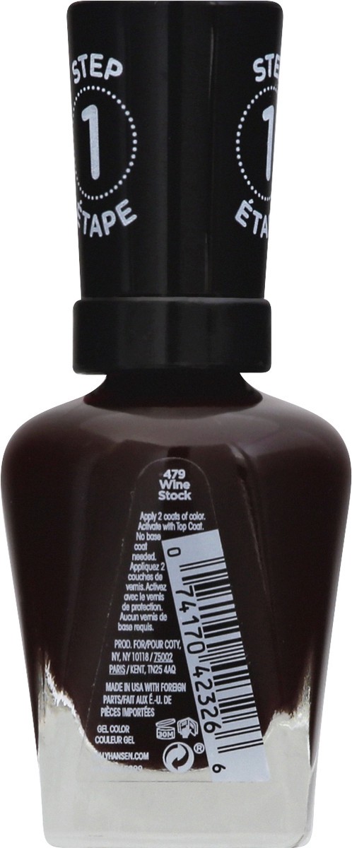 slide 6 of 9, Sally Hansen Miracle Gel Wine Stock 479 Gel Color 14.7 ml, 14.70 ml