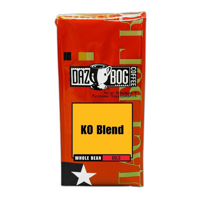 slide 1 of 4, Dazbog Coffee Dazbog KO Blend Dark Roast Whole Bean Coffee - 11oz, 11 oz