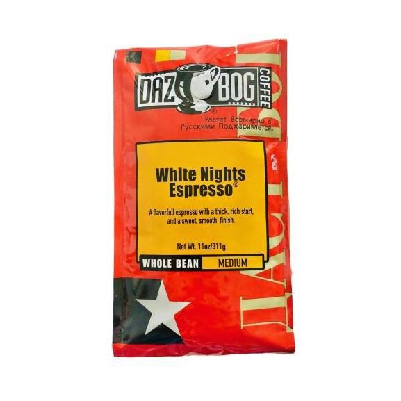 slide 1 of 4, Dazbog Coffee Dazbog White Nights Espresso Medium Roast Whole Bean Coffee - 11oz, 11 oz