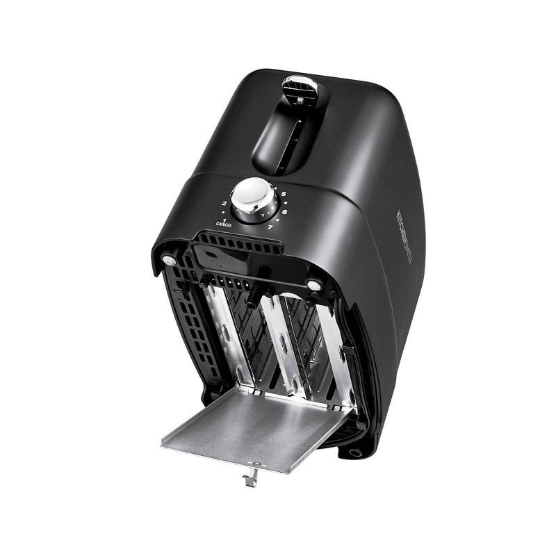 slide 6 of 7, KitchenSmith by Bella 2 Slice Toaster: Black, Bagel & Bread Warmer, 750W, Compact Design, 2-Year Warranty, 1 ct