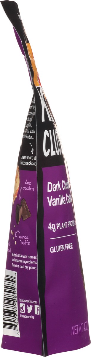 slide 7 of 9, KIND Dipped Clusters, Dark Chocolate Vanilla Cashew, 4g Protein, Snack Mix, 4 OZ, 4 oz